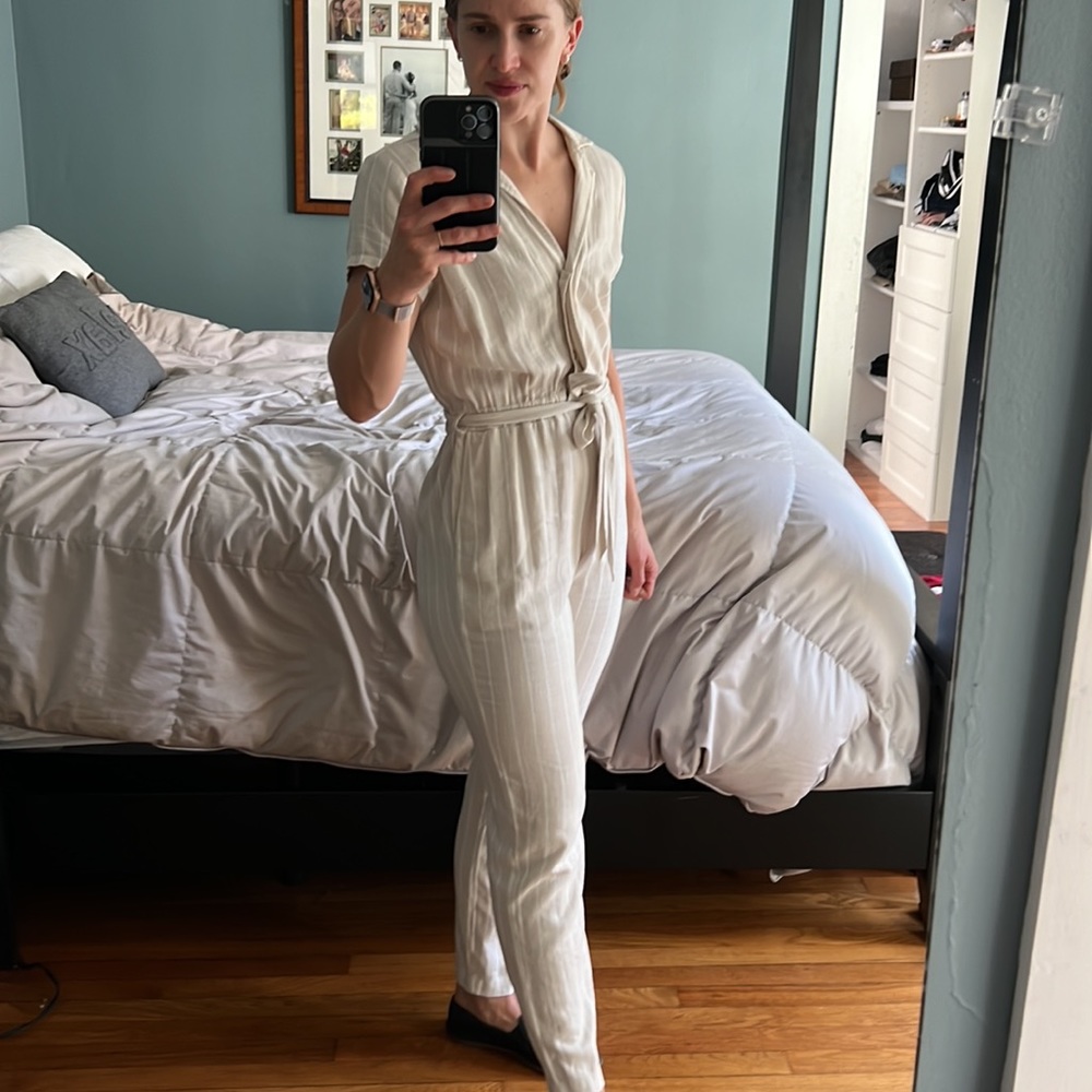 Abercrombie & Fitch striped jumpsuit